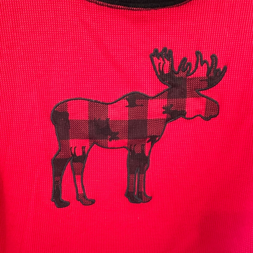 Eddie Bauer THERMAL MOOSE SLEEPWEAR TOP - Picture 2 of 3